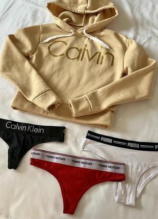 Трусики стринги calvin klein puma