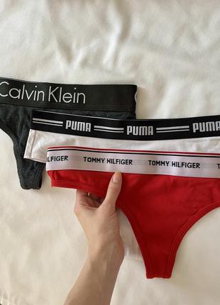 Трусики стринги calvin klein puma4 фото