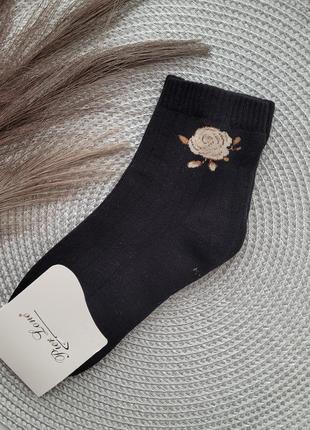 Теплі жіночі шкарпетки махрові, короткі1 фото