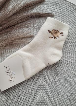 Теплі жіночі шкарпетки махрові, короткі3 фото
