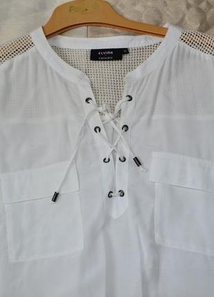Модная блуза безрукавка л-хл прозрачность свободный крой