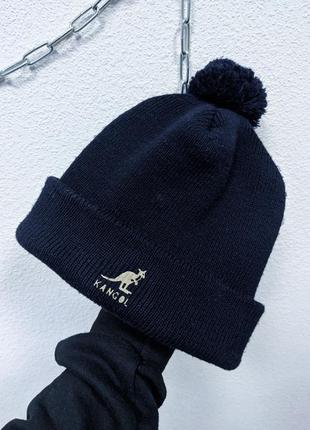 Kangol тепла шапка з бубоном2 фото