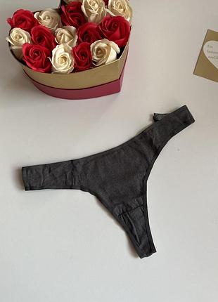 Новые коттоновые хлопковые трусики стринги 💙💛 сток