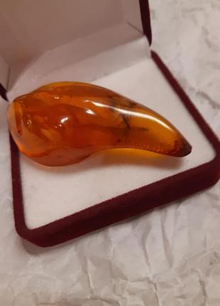 Янтарь брош брошь срср советский винтаж