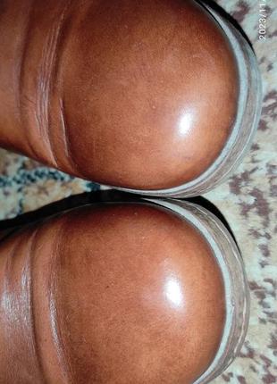 Туфли коричневые с синим4 фото
