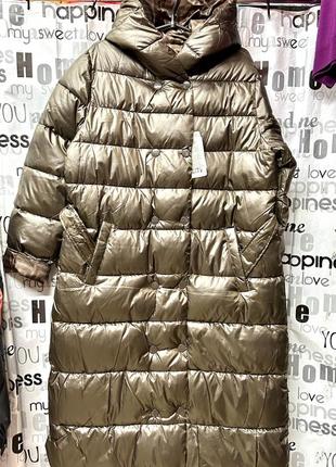 Пальто длинное двухстороннее, тёплое, италия, 46 48 50 52 54 56