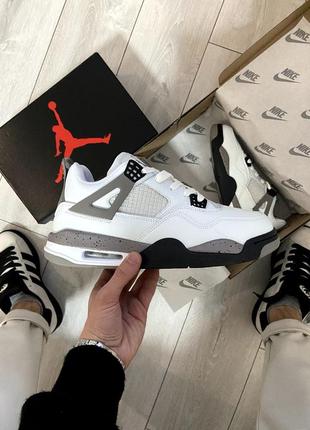 Кроссовки nike studio jordan retro 4 military black premium