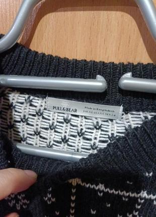 Pull&amp;bear, новогодний свитер р.хс 2