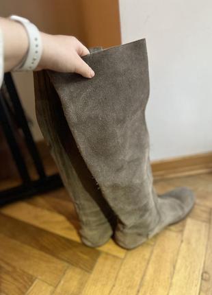 Shabbies amsterdam замшевые сапоги ботфорты