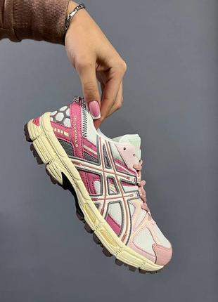 Кроссовки женские asics gel-kahana 8 white/pink marathon running