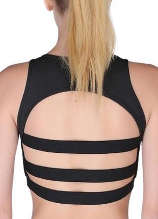 70а-в/75а-в/75с крутой спортивный топ бра с открытой модной спинкой для фитнеса бега