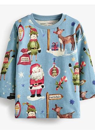 Новогодний лонгслив 🩵
