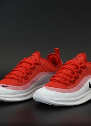 Nike air max axis red white, мужские кроссовки найк