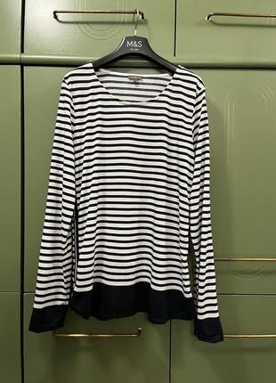 Лонгслив в полоску, тонкий трикотаж, тельняшка, футболка с длинным рукавом