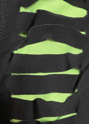 Лосіни висока талія | на зеленій підкладці4 фото