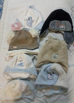 Детские зимние шапочки размер от 30 до 48. в наличии +/-50 штук, при покупке подсых цена 100 грн.3 фото