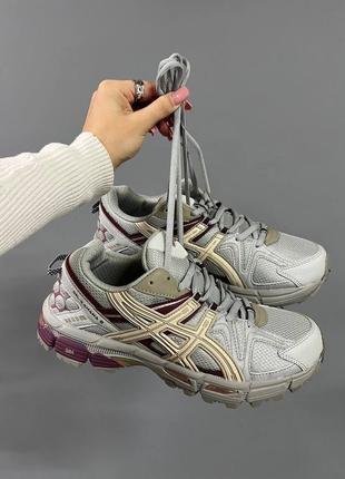 Кроссовки мужские asics gel-kahana 8 grey/red trail running1 фото