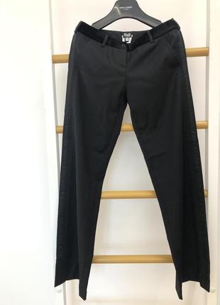 Dolce &amp; gabbana прямые черные классические женские штаны размер с 42