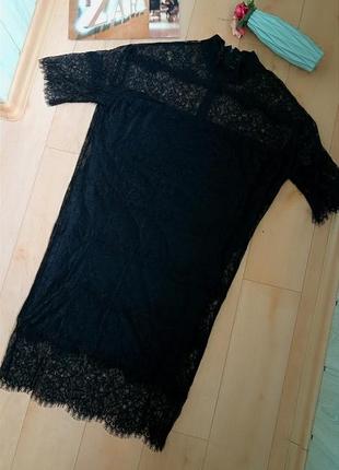 Шикарна чорна сукня міді moss copenhagen👠3 фото
