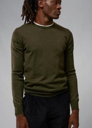 Пуловер, свитер, джемпер j.lindeberg lyle true merino crew neck pullover forest green1 фото