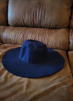 Капелюх, шляпа темно синя1 фото