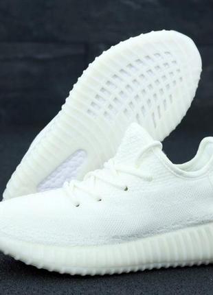 Adidas yeezy boost 350 white белые летние кроссовки адидас изи буст (36-45рр), кросівки адідас ізі 350 білі1 фото