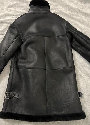 Довга натуральна дублянка авіатор5 фото