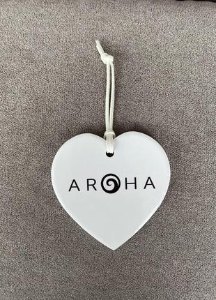 Керамічне серце з написом Aroha