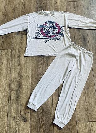 Пижама хлопковая (унисекс) домашний костюм из двух предметов sanetta (германия)