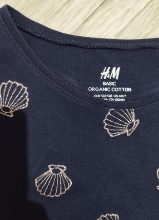 Базовое платье h&amp;m 122-128, платье летнее, летнее платье, платье для девочки 7 лет5 фото