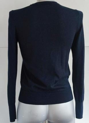 Базовий вовняний светр uniqlo синього кольору.5 фото