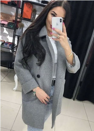 Женское кашемировое пальто норма, батал1 фото