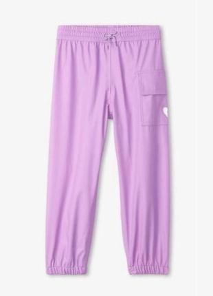 Брюки-дождевик hatley lilac фиолетовые 122см (f22slk911)