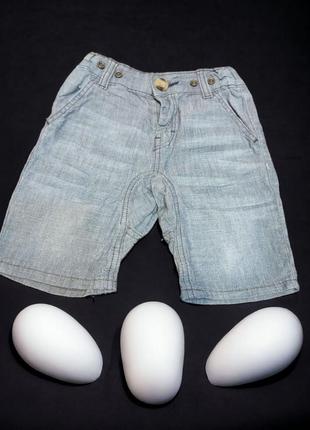 Лёгкие шорты джинсового цвета 80 размера1 фото