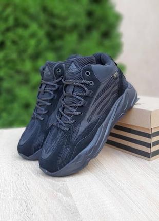 Кроссовки мех adidas yeezy boost 700