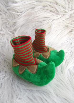 Теплі пінетки тапки чобітки уггі ельф новорічний новий рік різдвяний christmas next1 фото