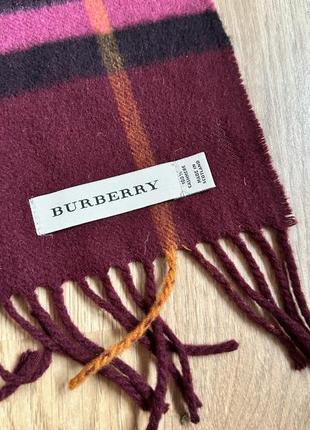 Burberry шарф в клетку кашемировый клетчатый кашемир оригинал2 фото