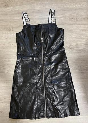 Кожаный сарафан для девочки