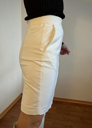 Біла стильна спідниця h&m3 фото