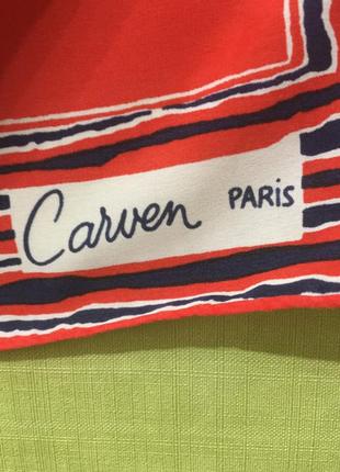 Платок шелк франция carven paris8 фото
