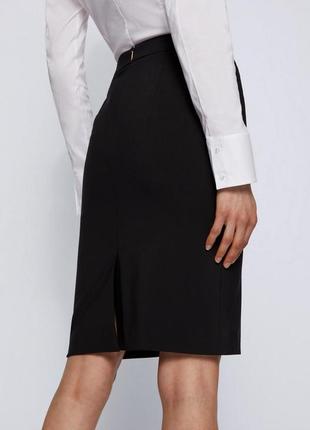 Базовая шерстяная юбка карандаш hugo boss оригинал шерсть3 фото