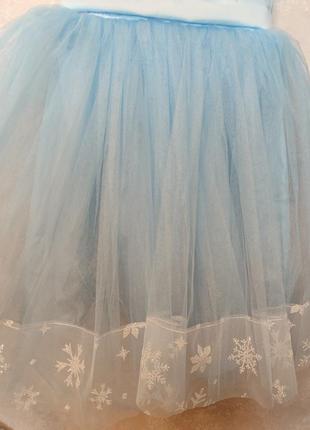 Платье снежинка на 5-6 лет3 фото