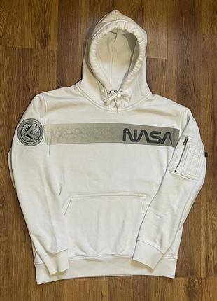 Худи, свитшот alpha industries x nasa