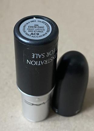 Mac frost lipstick помада для губ costa chic 306
