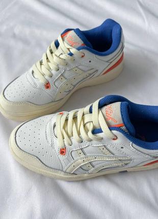 Кроссовки asics kith x ex89 'white blue orange'7 фото