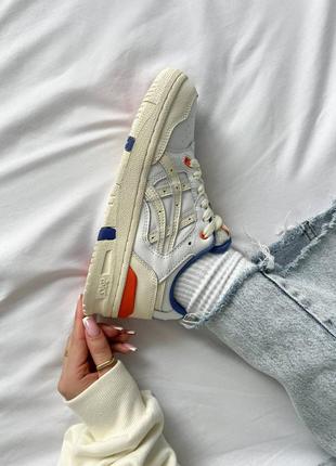 Кроссовки asics kith x ex89 'white blue orange'8 фото