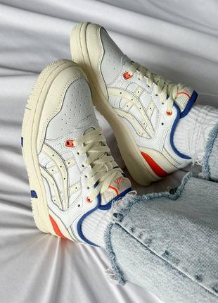 Кроссовки asics kith x ex89 'white blue orange'3 фото