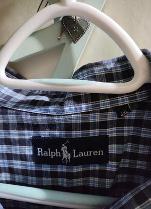 Мужская рубашка с коротким рукавом от ralph lauren polo