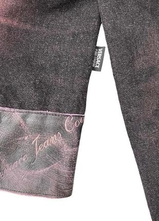 Винтажный джинсовый пиджак куртка versace jeans couture vintage5 фото