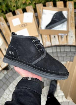 Угги унисекс ugg neumel black suede топ 20231 фото